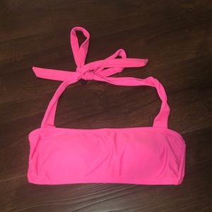 Hot pink bikini top